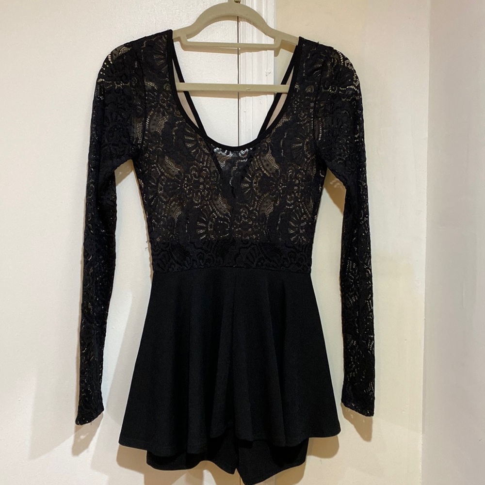 Privy (Privately Privileged) - Black Long Sleeve Skort